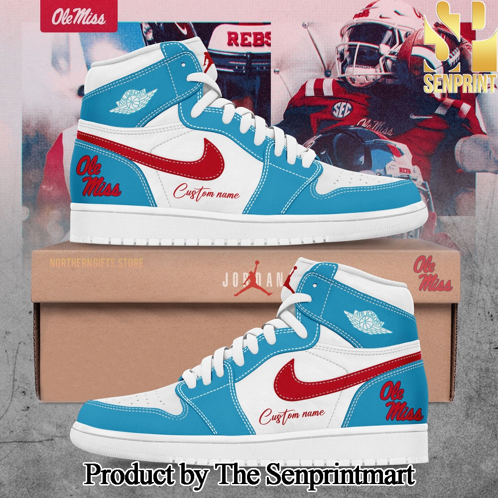 Ole Miss Rebels Football Custom Name For Fans Shoes SEN3336