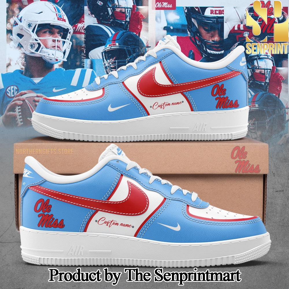 Ole Miss Rebels Football Custom Name For Fans Shoes SEN3340