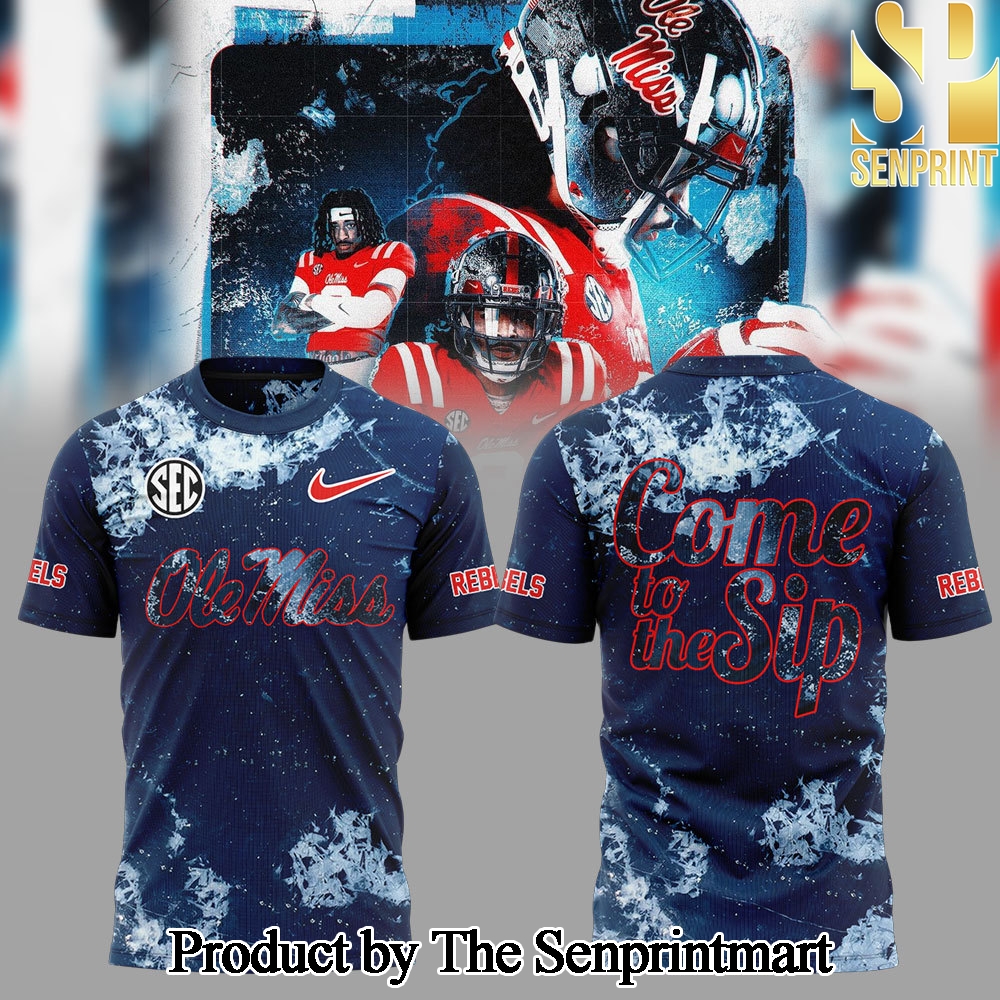 Ole Miss Rebels Football New Version 2024 For Sport Fans All Over Printed Tshirt Set SEN3342