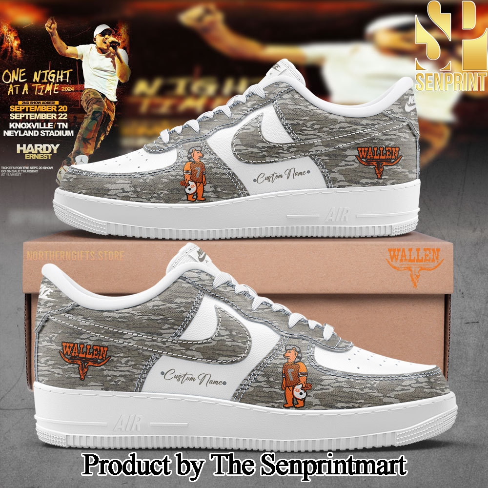 Tennessee Volunteers Football Morgan Wallen Camo Mossy Oak Custom Name For Fans Shoes SEN3552