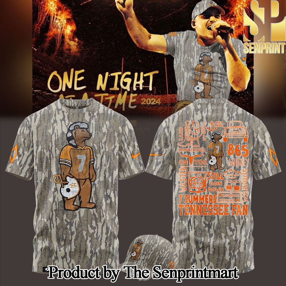 Tennessee Volunteers Football Morgan Wallen Camo Mossy Oak Tshirt 2024 SEN3554