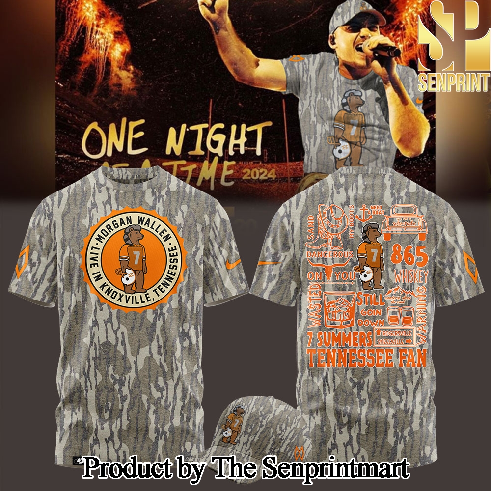 Tennessee Volunteers Football Morgan Wallen Camo Mossy Oak Tshirt 2024 SEN3556