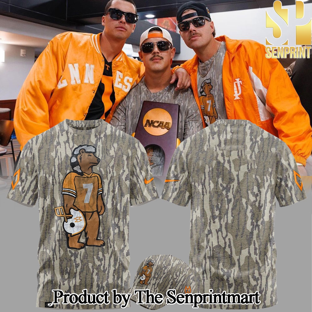 Tennessee Volunteers Football Morgan Wallen Camo Mossy Oak Tshirt Set SEN3545