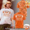 Tennessee Volunteers Football Morgan Wallen Live Knoxville Tennessee Sept 20 and 22 2024 Orange Tshirt and Pants and Snapback Cap Set SEN3564