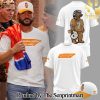 Tennessee Volunteers Football Morgan Wallen Live Knoxville Tennessee Sept 20 and 22 2024 White Tshirt and Pants and Snapback Cap Set SEN3569