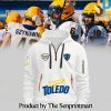 Toledo Rockets Football Half Zip Hoodies Wine red SEN2190