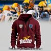 Toledo Rockets Football Half Zip Hoodies White SEN2189