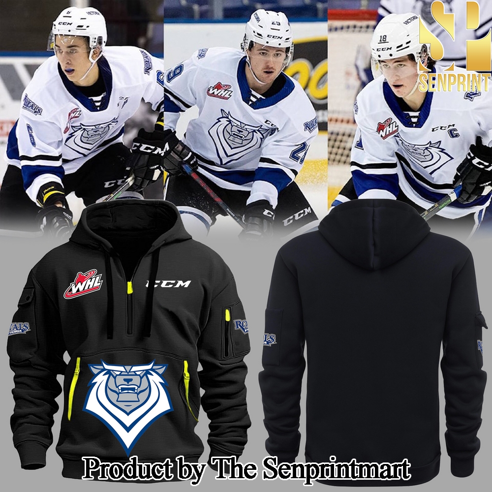 Victoria Royals 2024 For Sport Fans Half Zip Hoodies SEN1900