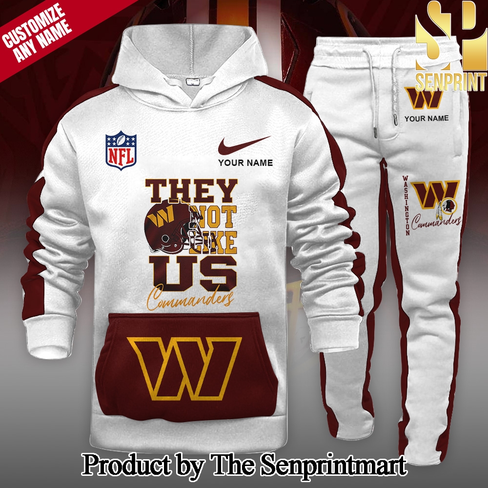 Washington Commanders Pattern Full Printed Hoodie Set SEN2195