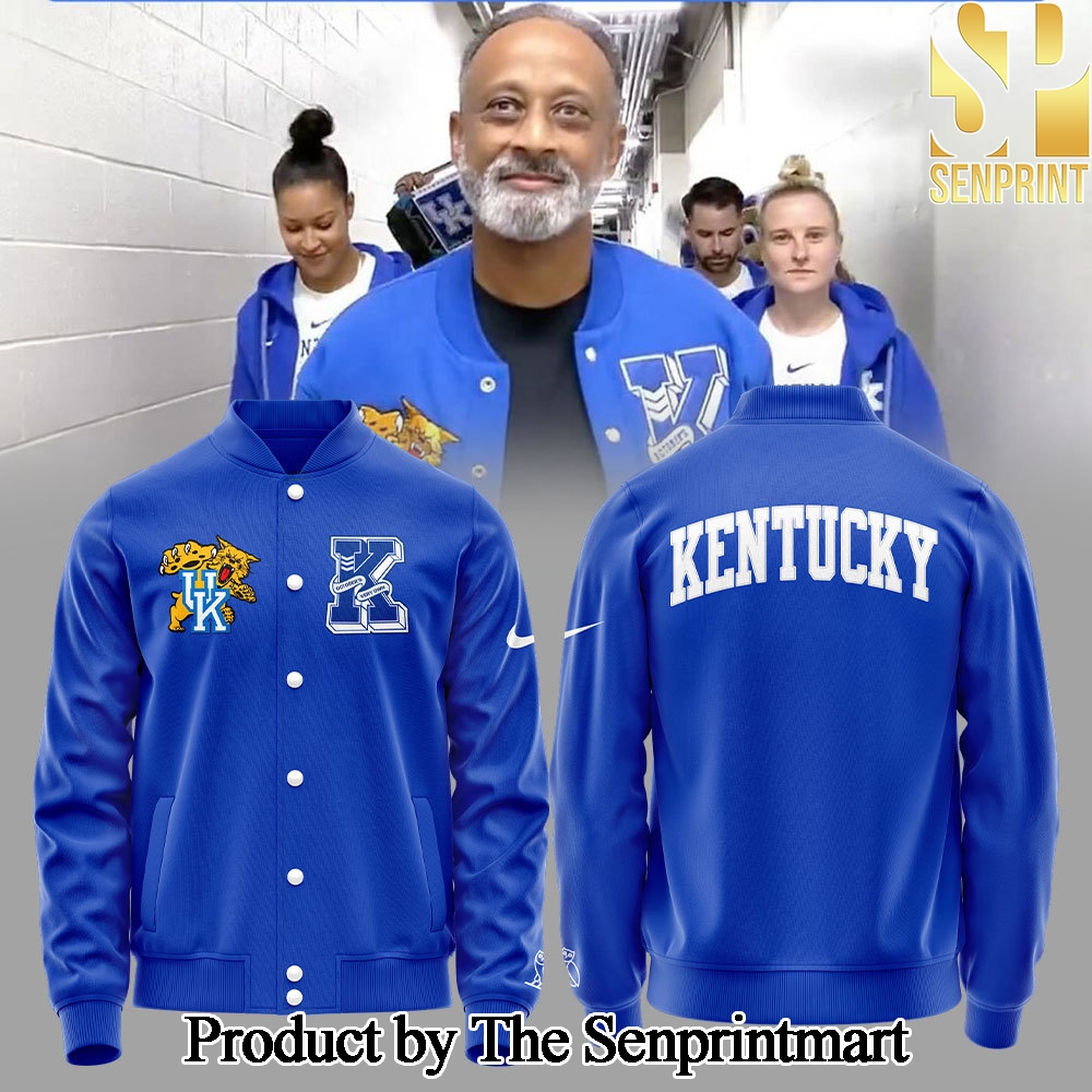 Kentucky Men’s Basketball For Fans Full Printed Bomber Jacket SEN2151