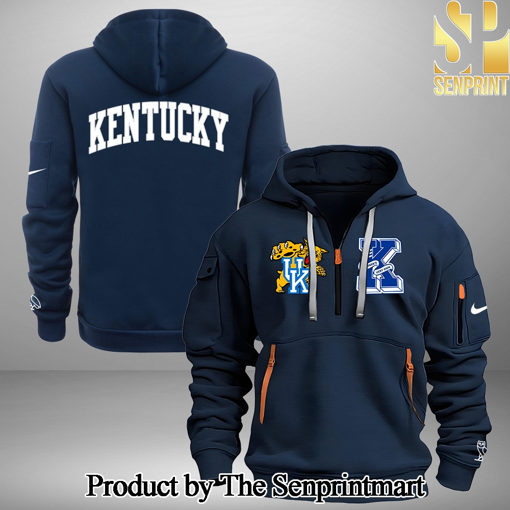 Kentucky Men’s Basketball For Sport Fans Half Zip Hoodie SEN2162