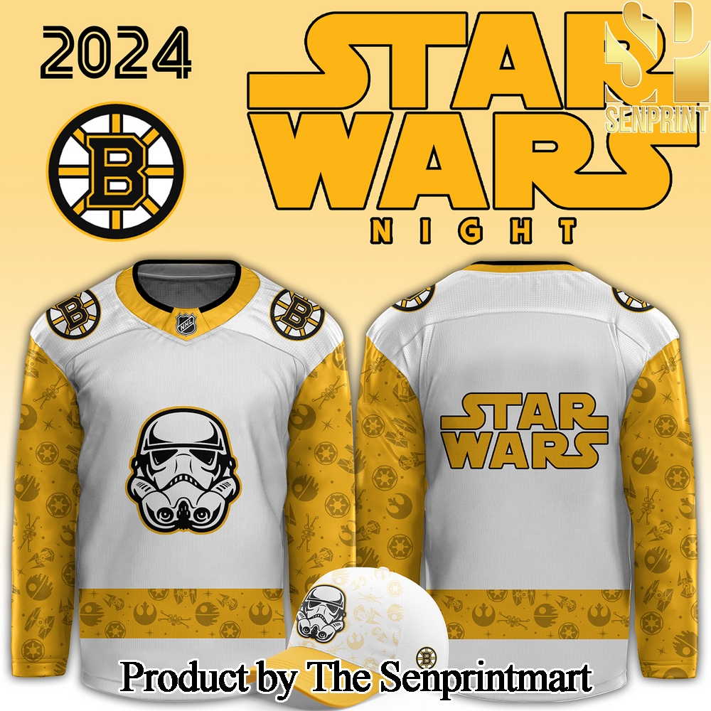 Boston Bruins x Star Wars Night For Fans All Over Printed Jersey SEN2909