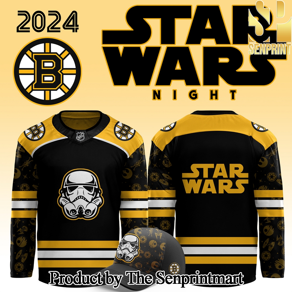 Boston Bruins x Star Wars Night For Fans All Over Printed Jersey SEN2910