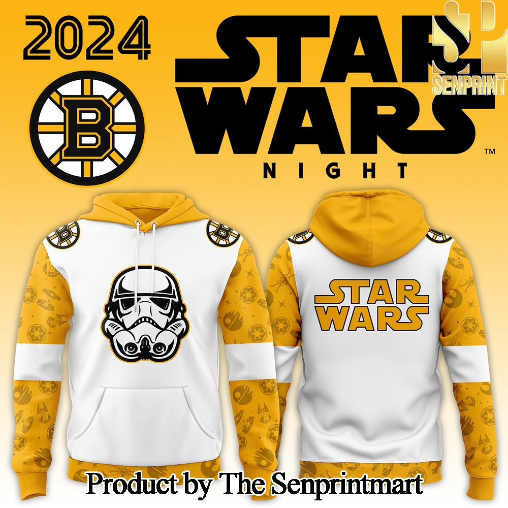 Boston Bruins x Star Wars Night Unique Full Printing Hoodie SEN2917