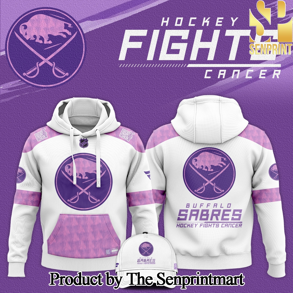 Buffalo Sabres Hockey Fights Cancer For Sport Fans All Over Printed Hoodie SEN2823