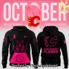 Calgary Flames 2024 NHL Breast Cancer Awareness Month Casual All Over Print Hoodie SEN2923