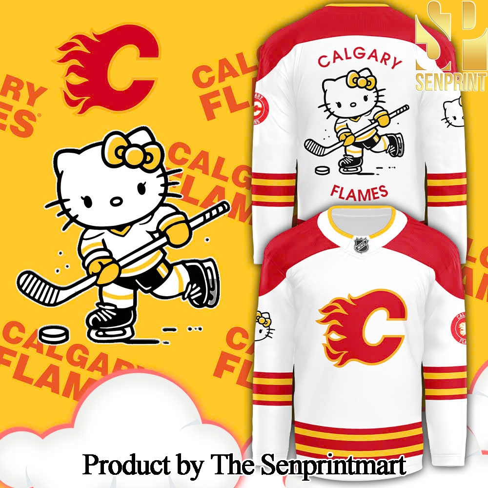 Calgary Flames x Hello Kitty 50th Anniversary Jersey White SEN2921