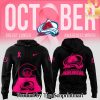 Colorado Avalanche 2024 NHL Breast Cancer Awareness Month Casual All Over Print Hoodie SEN2926