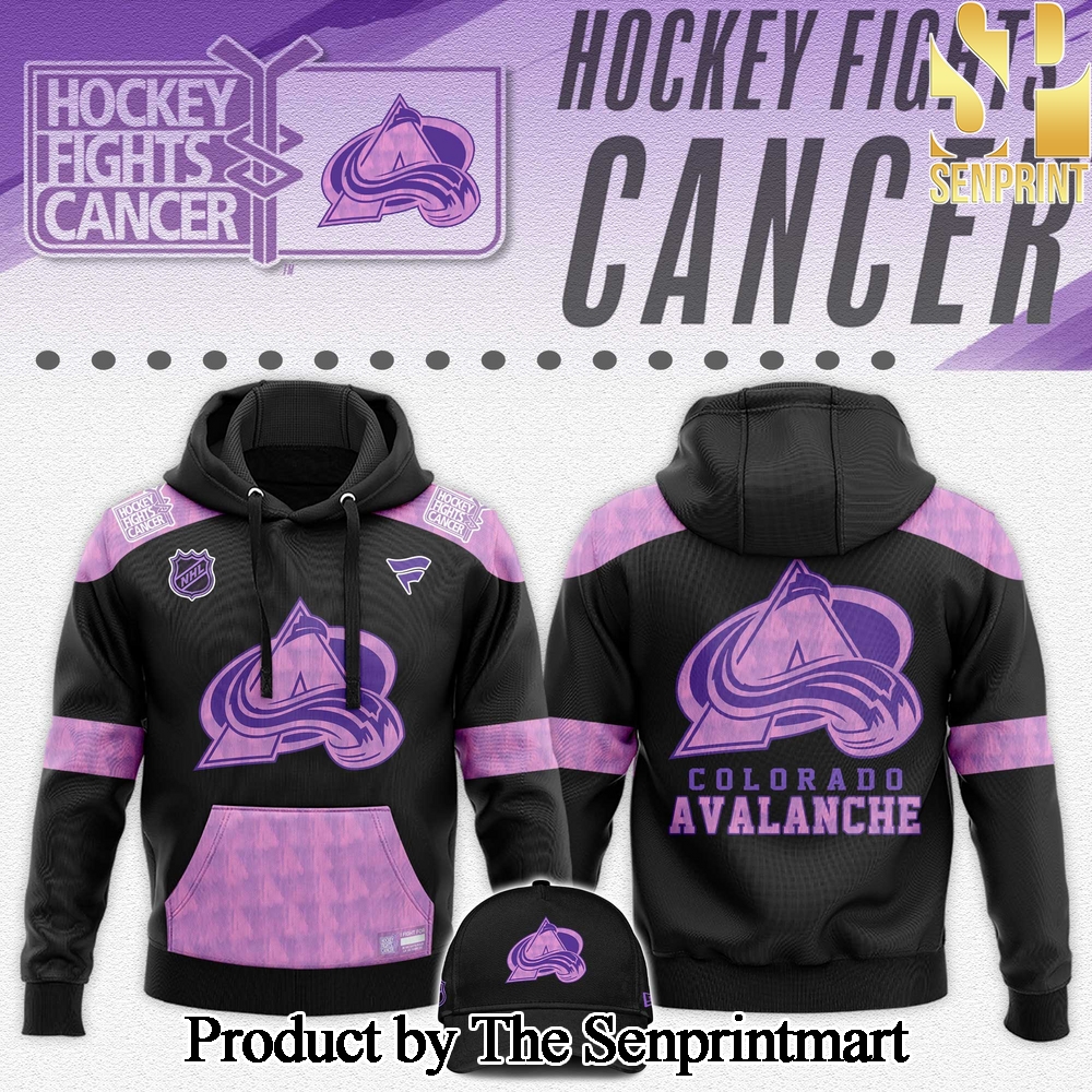 Colorado Avalanche Hockey Fights Cancer For Sport Fans All Over Printed Hoodie SEN2832