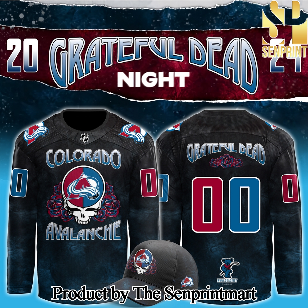 Colorado Avalanche x Grateful Dead Night 2024 For Sport Fans 3D Jersey SEN2927