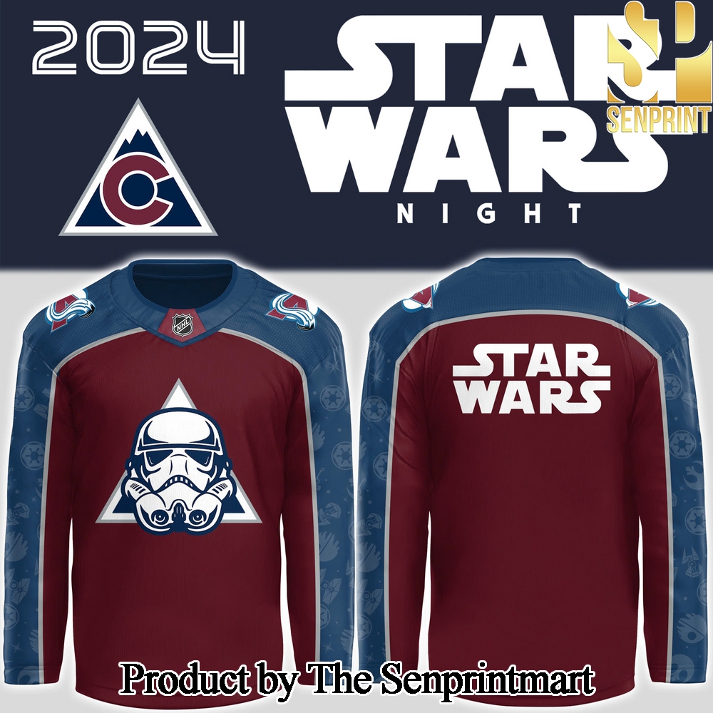 Colorado Avalanche x Star Wars Night For Fans All Over Printed Jersey SEN2930