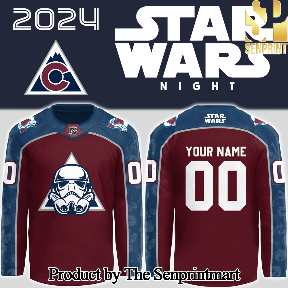 Colorado Avalanche x Star Wars Night For Sport Fans 3D Jersey SEN2931