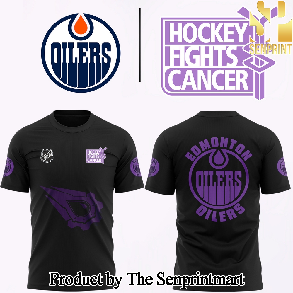 Edmonton Oilers 2024 Hockey Fights Cancer Shirt SEN2976