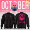 Edmonton Oilers 2024 NHL Breast Cancer Awareness Month Casual Full Printed Zip Hoodie SEN2963