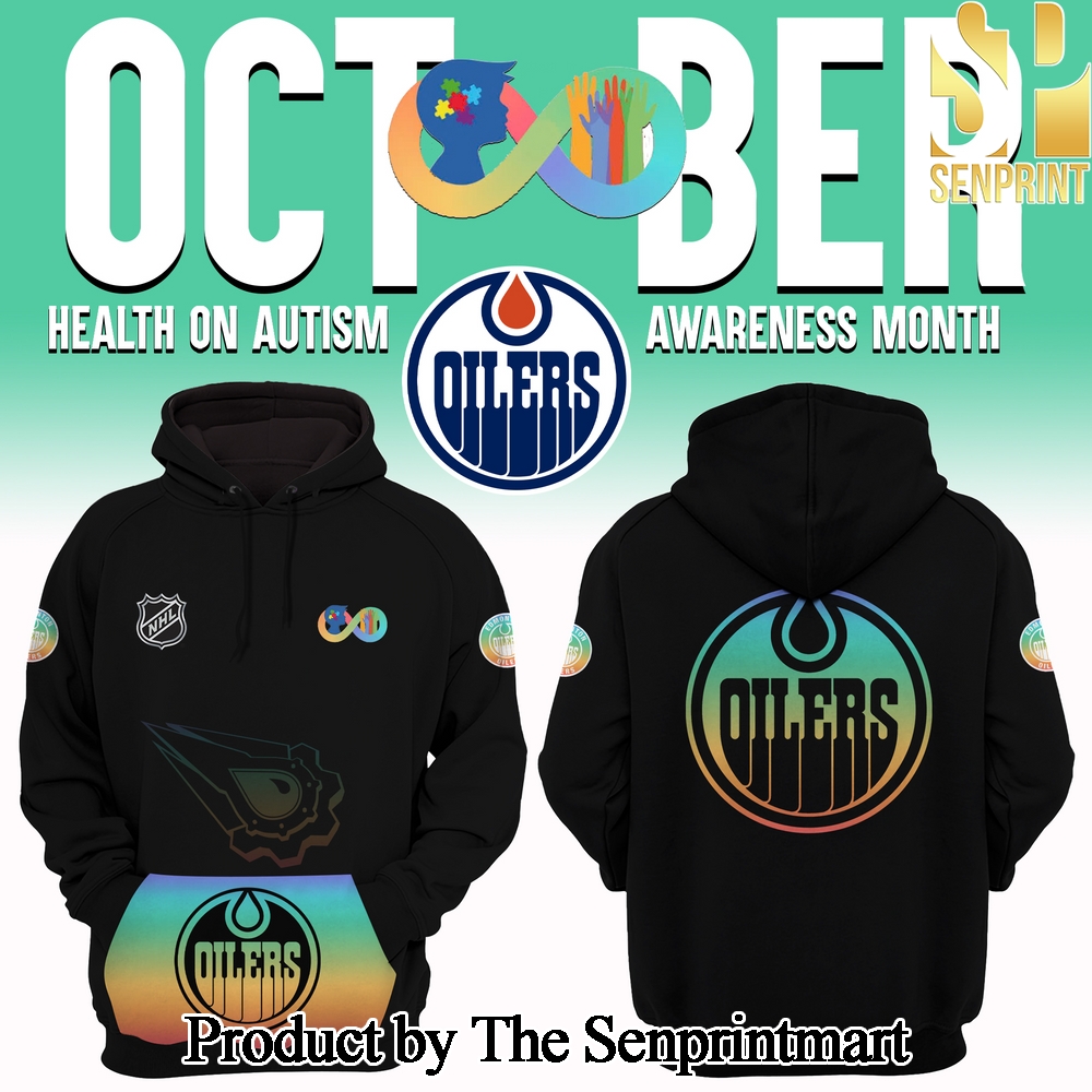 Edmonton Oilers 2024 NHL Health on Autism Awareness Month Hoodie SEN2968