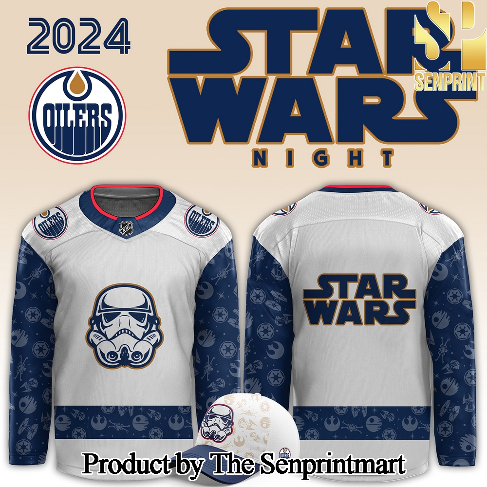 Edmonton Oilers x Star Wars Night For Fans All Over Printed Jersey SEN2986