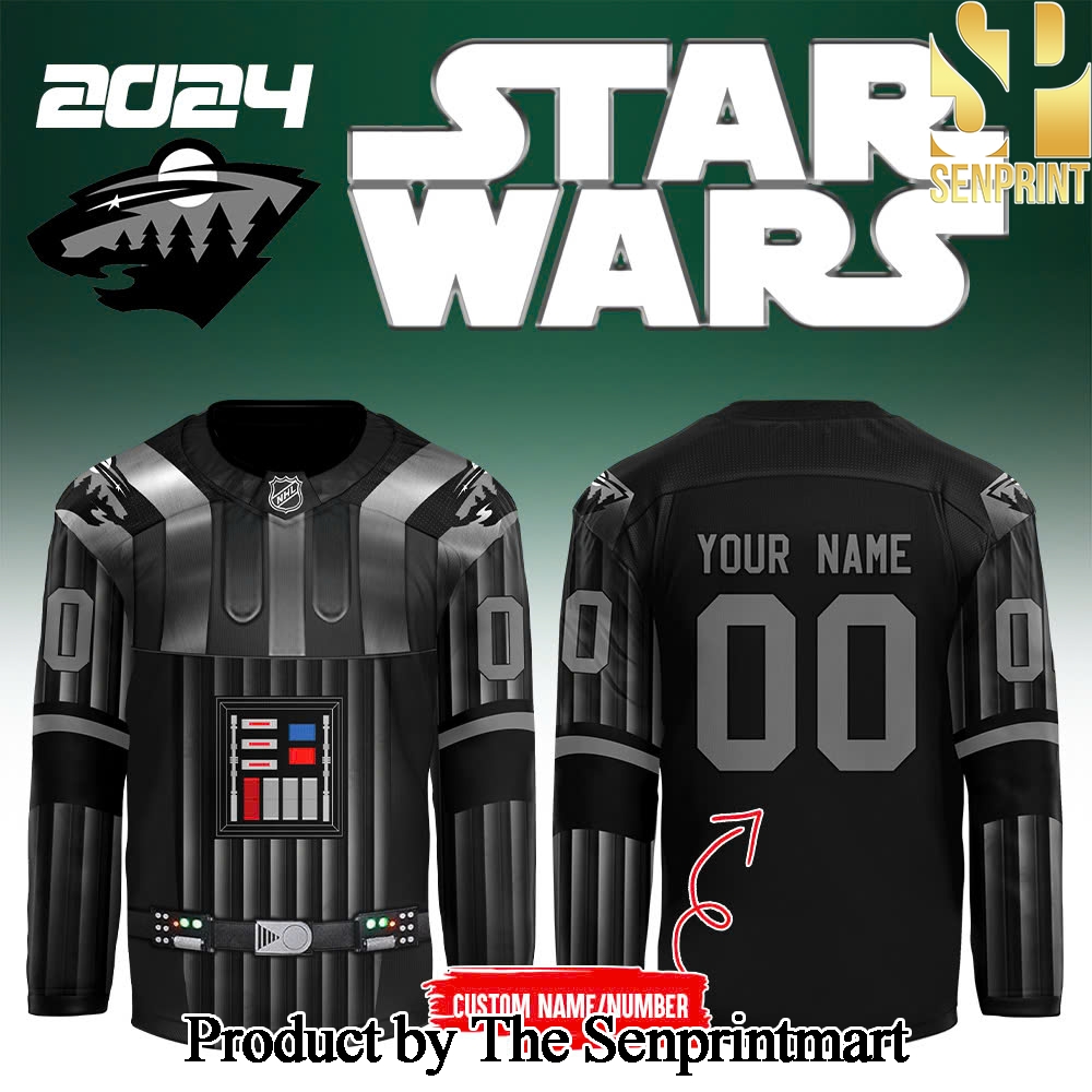 Minnesota Wild x 2024 Star Wars Night For Sport Fans 3D Jersey SEN3017