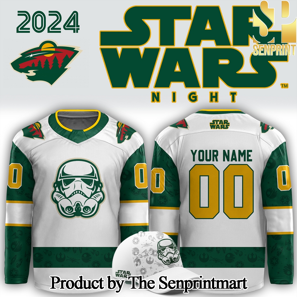 Minnesota Wild x Star Wars Night For Fans All Over Printed Jersey SEN3016