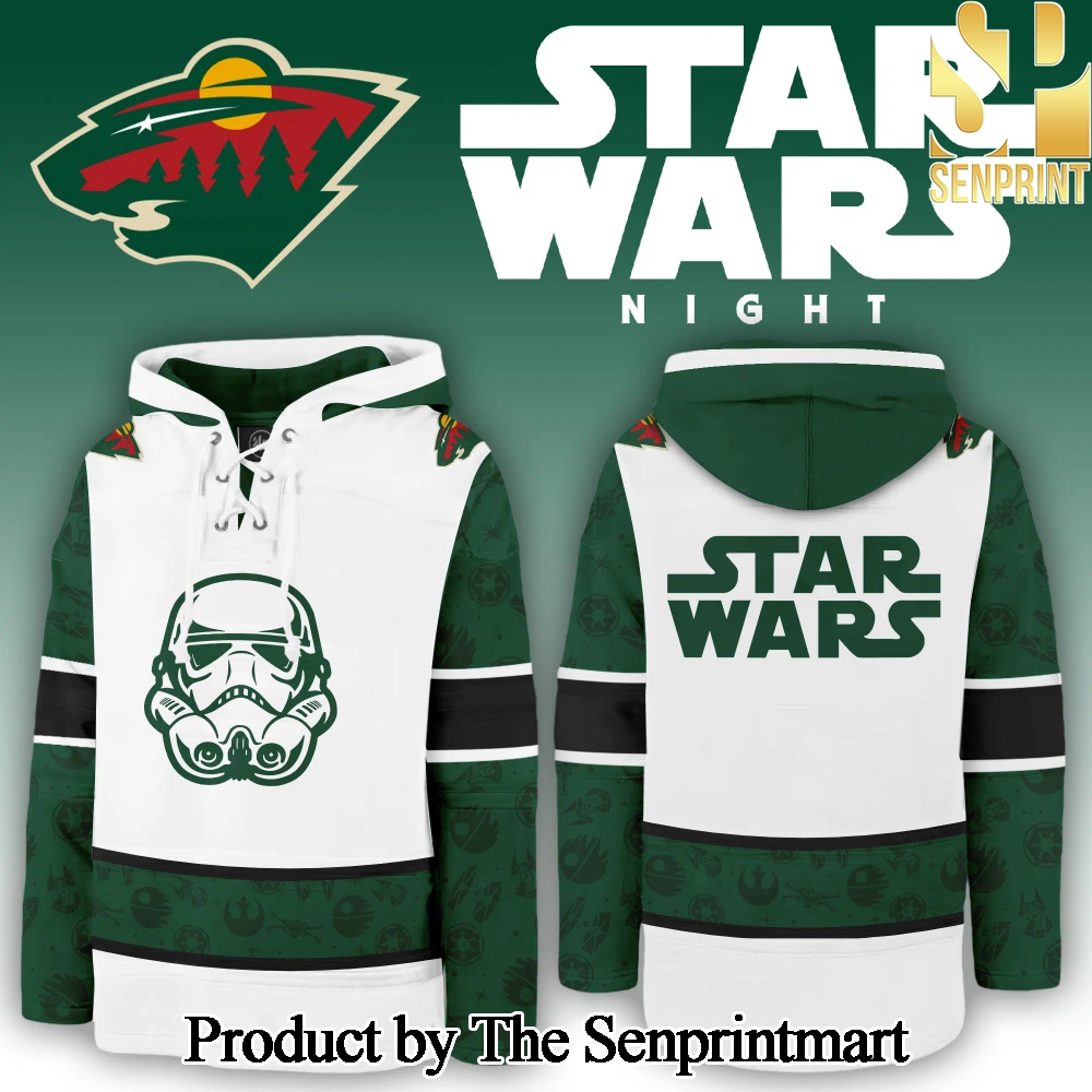 Minnesota Wild x Star Wars Night Lace Up Hoodie SEN3007