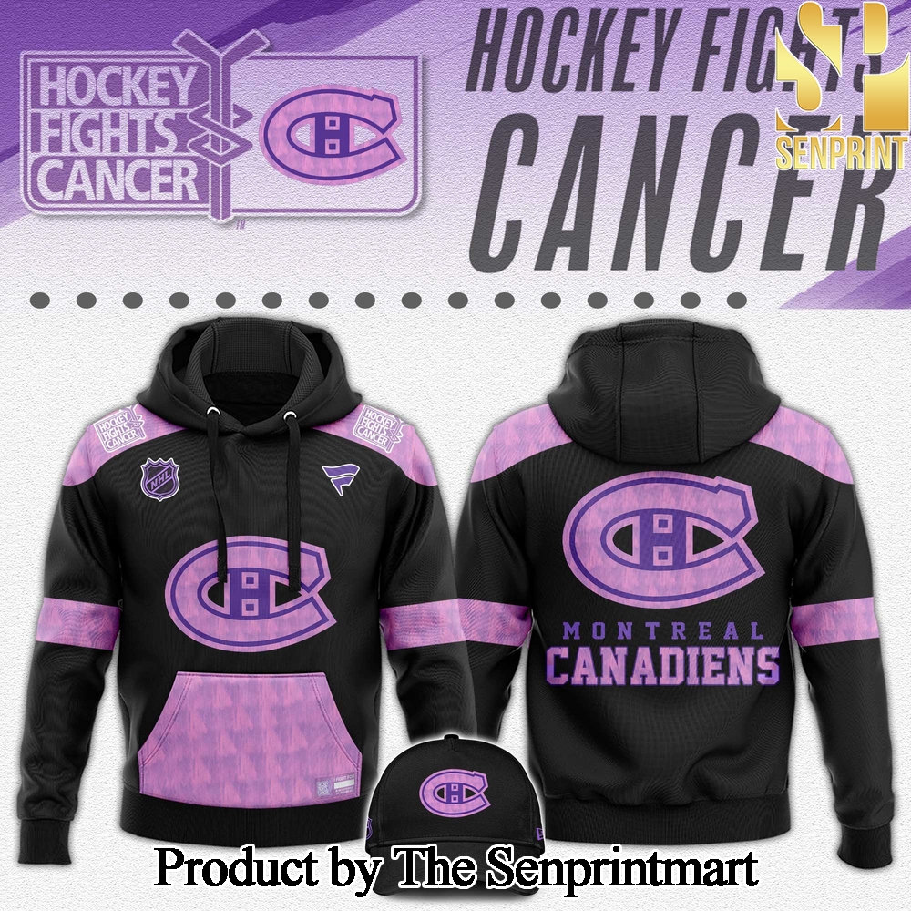 Montreal Canadiens Hockey Fights Cancer For Sport Fans All Over Printed Hoodie SEN2841