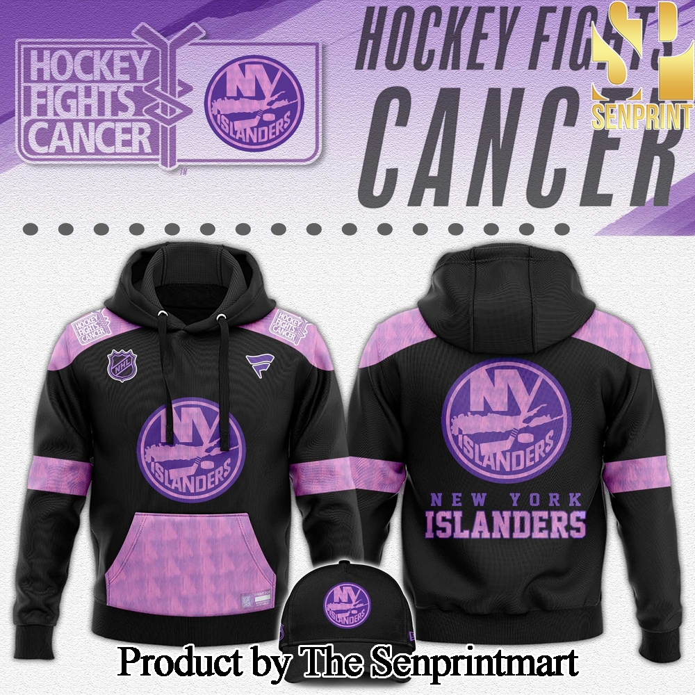 New York Islanders Hockey Fights Cancer For Sport Fans All Over Printed Hoodie SEN2865