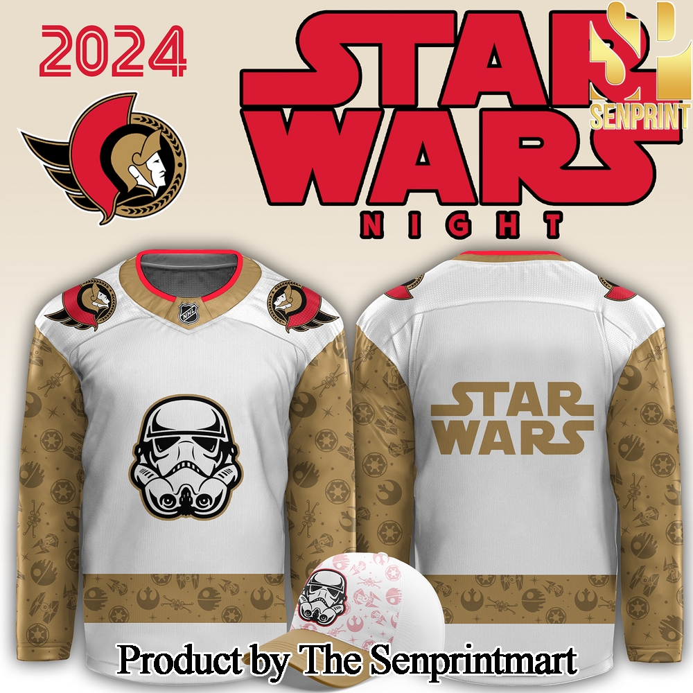 Ottawa Senators x Star Wars Night For Fans All Over Printed Jersey SEN3029