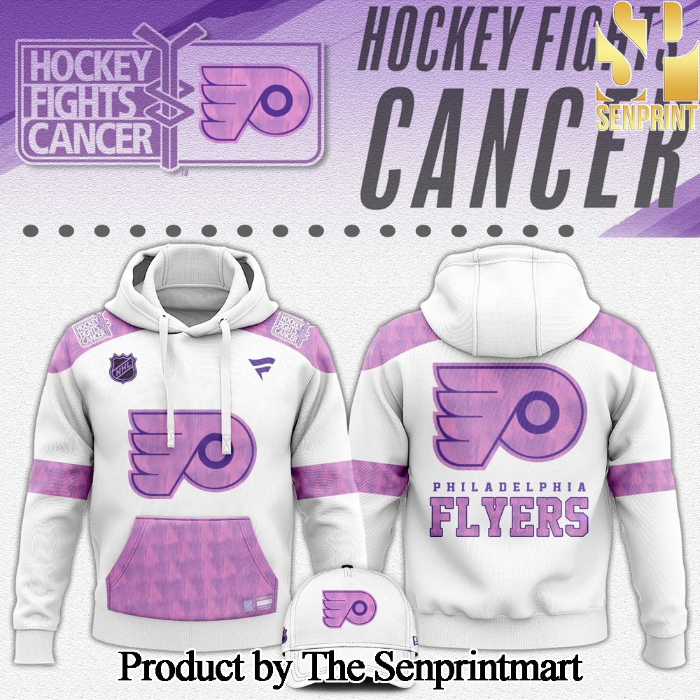 Philadelphia Flyers Hockey Fights Cancer For Sport Fans All Over Printed Hoodie SEN2868