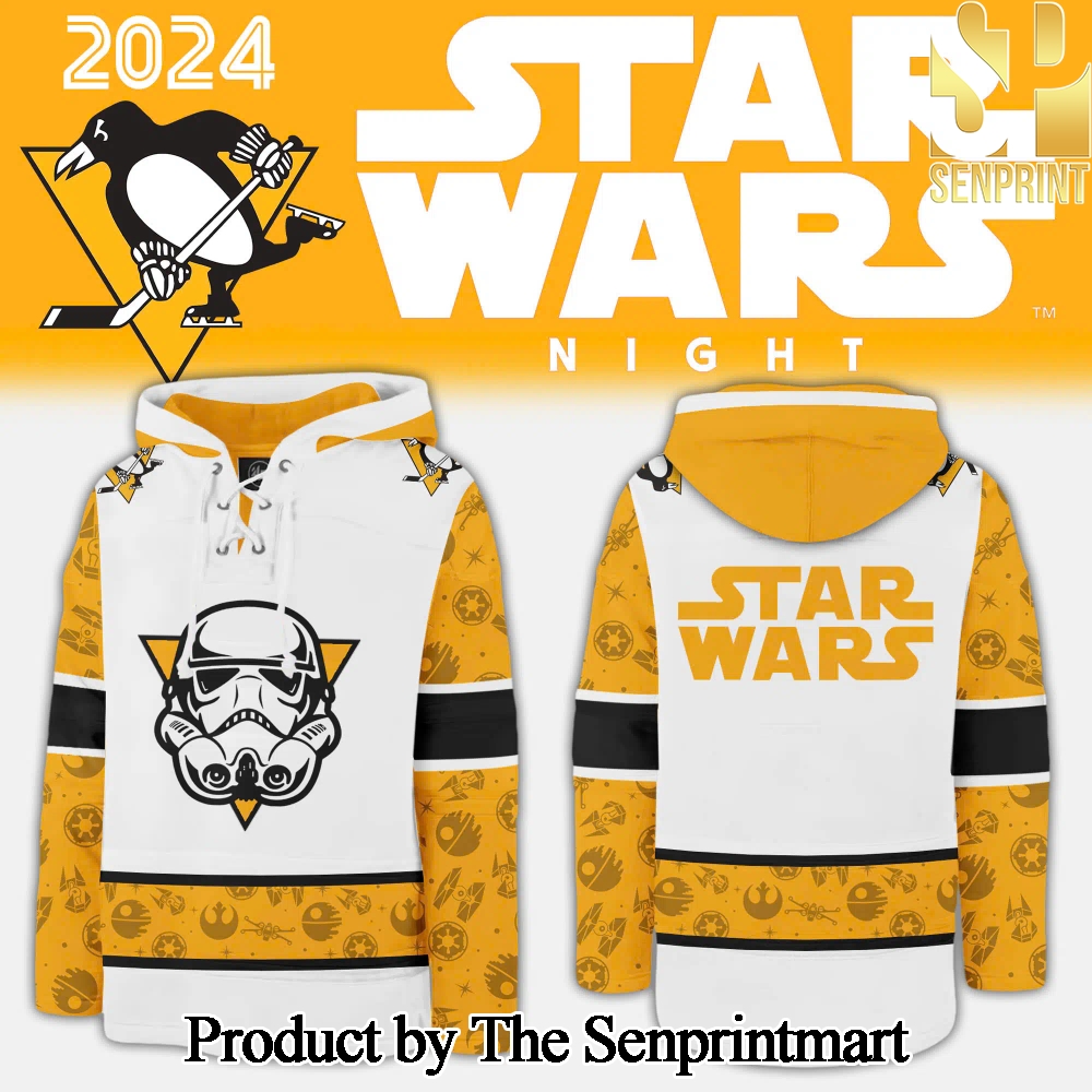 Pittsburgh Penguins x Star Wars Night For Sport Fans 3D Lace Up Hoodie SEN3039