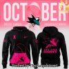 San Jose Sharks 2024 NHL Breast Cancer Awareness Month Casual All Over Print Hoodie SEN3041