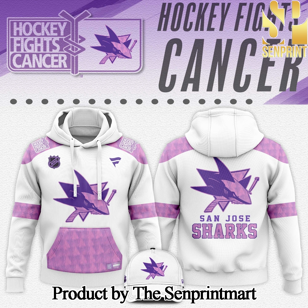 San Jose Sharks Hockey Fights Cancer For Sport Fans All Over Printed Hoodie SEN2871