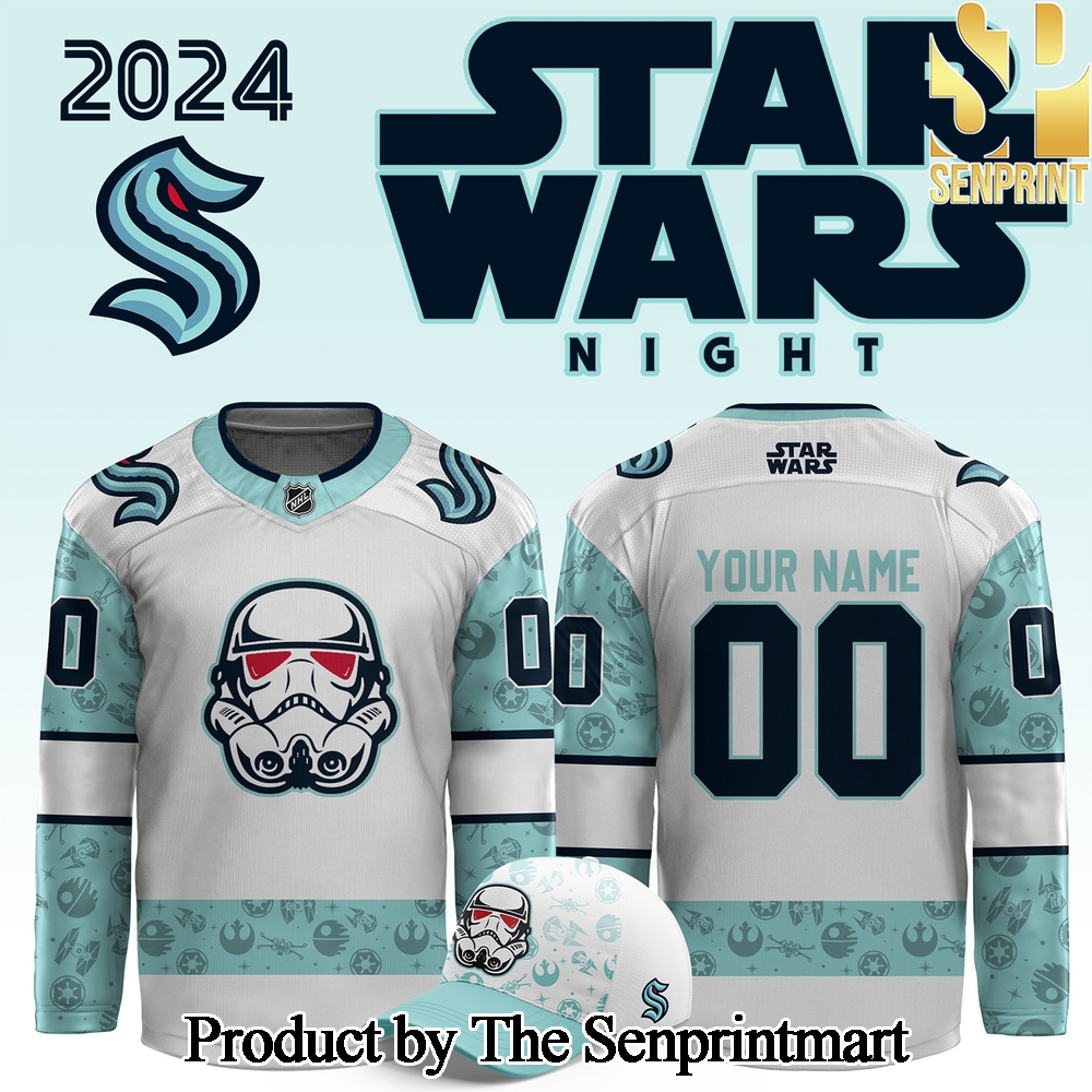 Seattle Kraken x Star Wars Night For Sport Fans 3D Jersey SEN3082