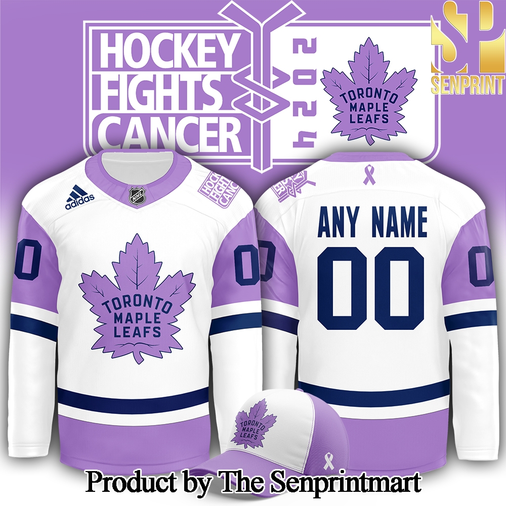 Toronto Maple Leafs x Hockey Fights Cancer Night For Fans All Over Printed Jersey SEN3093