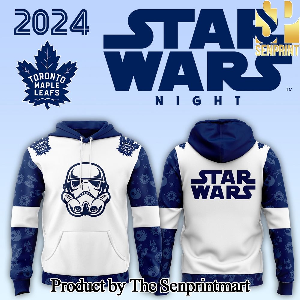 Toronto Maple Leafs x Star Wars Night Unique Full Printing Hoodie SEN3111