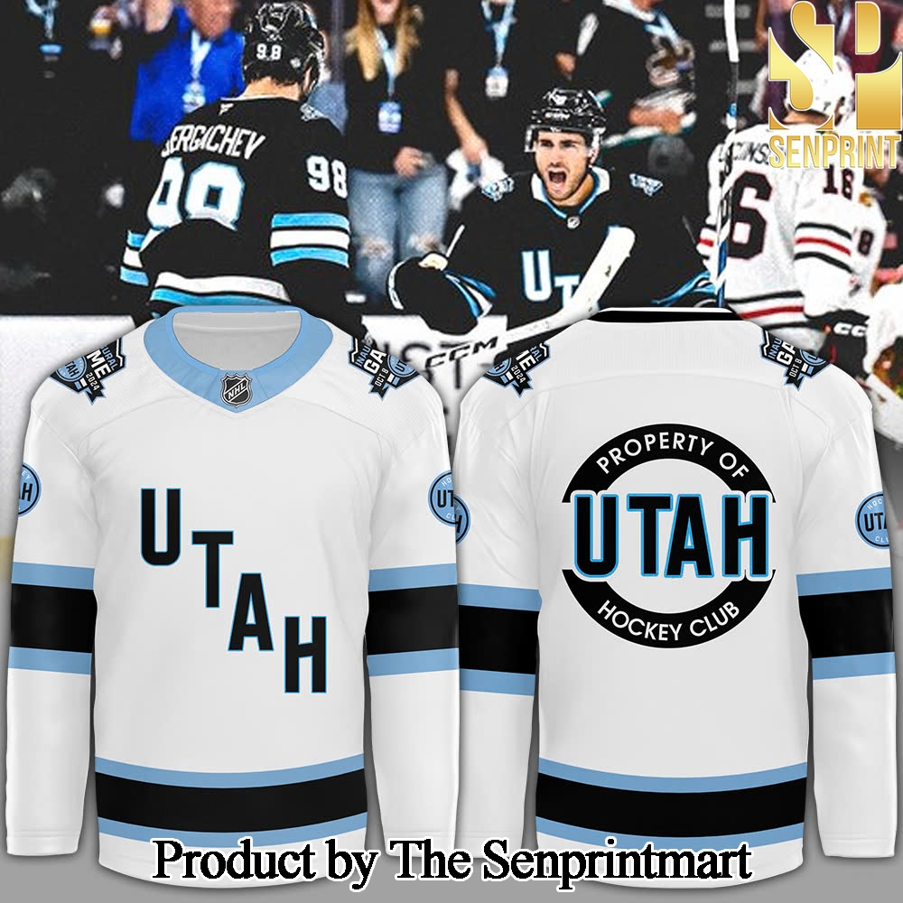 Utah Hockey Club 2024 NHL For Sport Fans All Over Printed Hockey Jersey White SEN3117