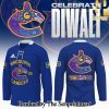 Vancouver Canucks Diwali Night 2024 For Sport Fans All Over Printed Hockey Jersey Black Color SEN3135