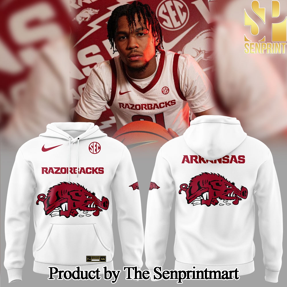 Arkansas Razorbacks Basketball New Version 2024 Hoodie Set SEN2850