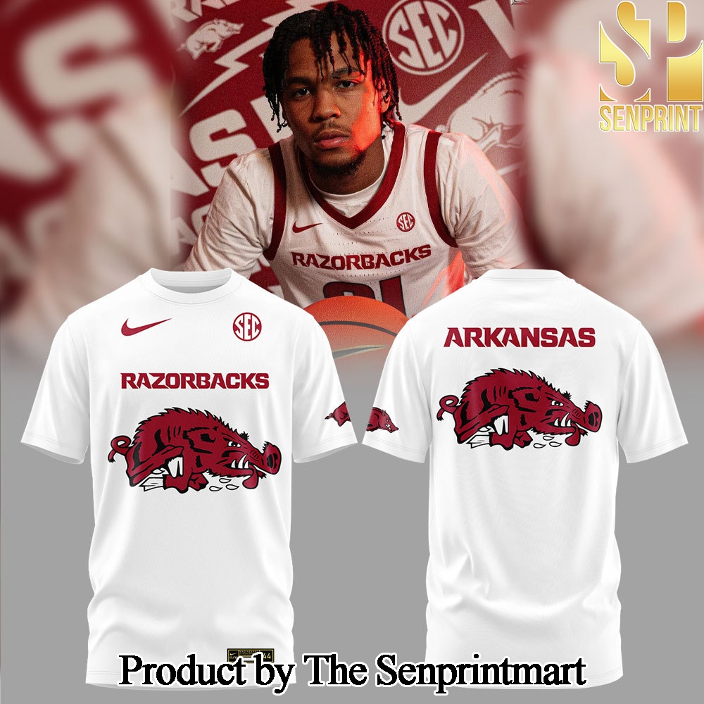 Arkansas Razorbacks Basketball New Version 2024 Tshirt Set SEN2848