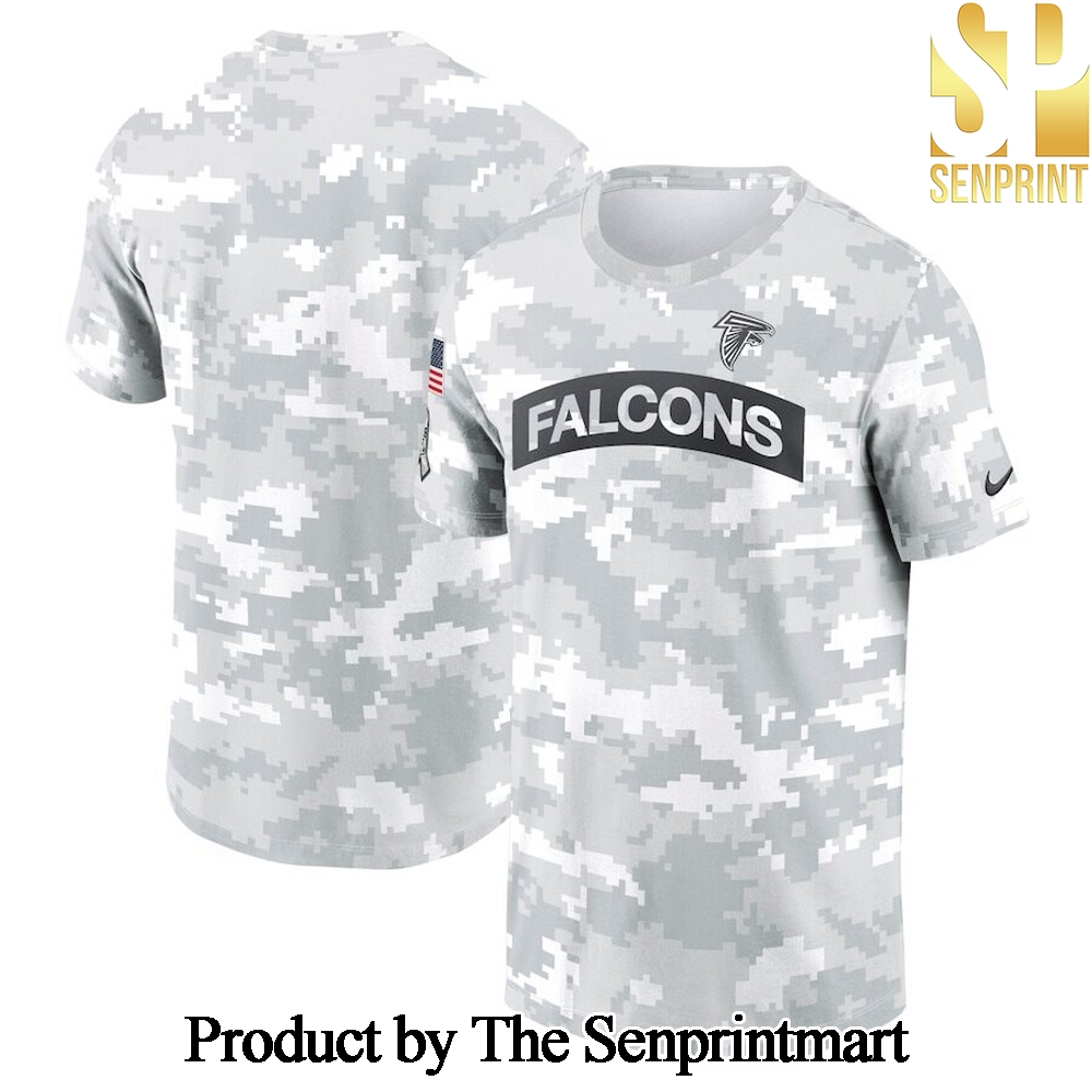 Atlanta Falcons 2024 Arctic Camo For Sport Fans Full Printing T-shirt SEN1136