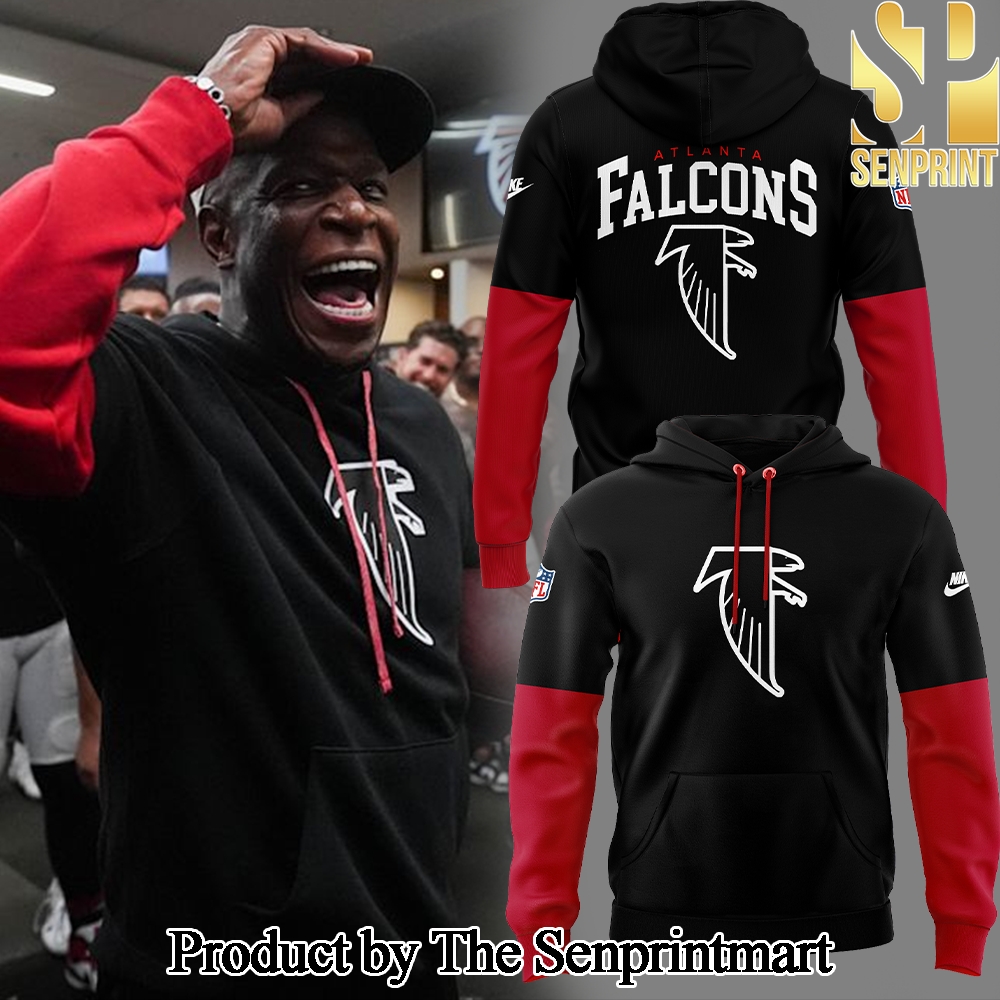 Atlanta Falcons 2024 Throwback Black For Sport Fans All Over Printed Hoodie SEN1146