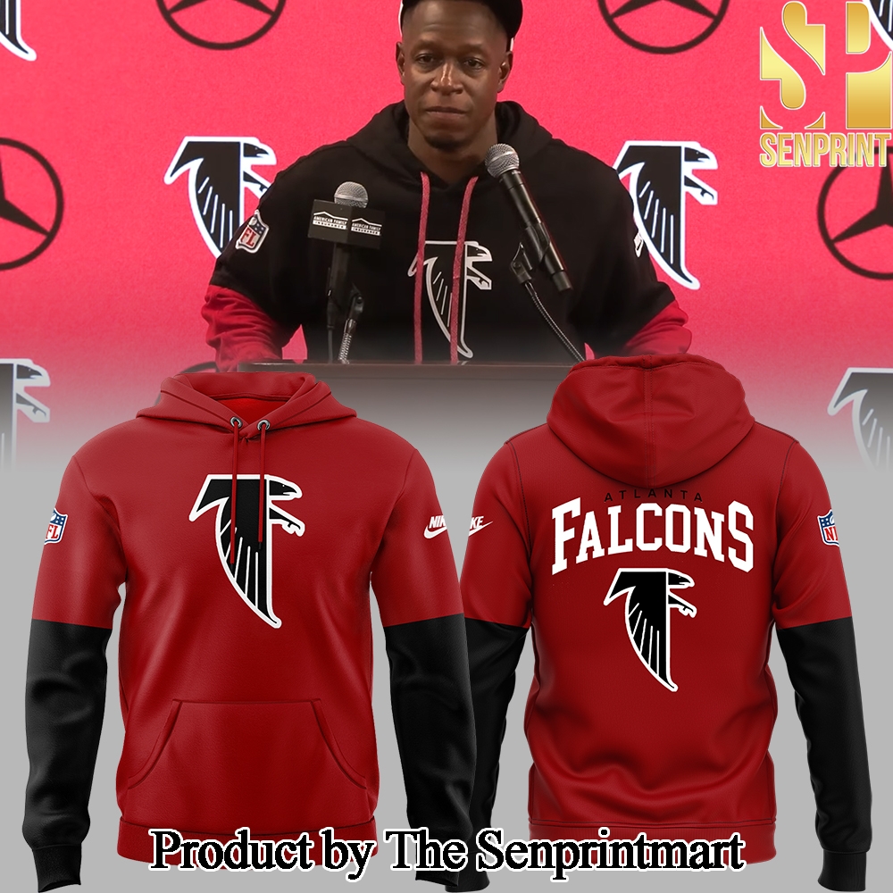 Atlanta Falcons 2024 Throwback Red For Sport Fans 3D Hoodie SEN1148